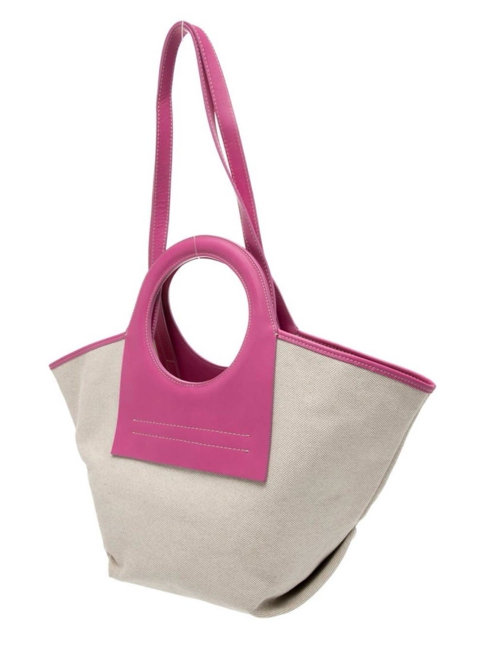 Hereu Leather-trimmed Canvas Tote Bag